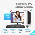 PC HP 400G4 - Core i3-7th Gen/ 8GB RAM/ 1TB HDD/ Monitor 17"/+ Combo/ *Refurbished