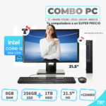 PC - Dell OptiPlex 3070 Micro - Core i5-9th Gen/ 8GB RAM/ 1TB HDD + 256GB SSD/ Monitor 21.5"/+ Combo/ *Refurbished