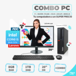 PC - Lenovo Thinkcentre M720S- Core i5-8th Gen/ 8GB RAM/ 1TB HDD / Monitor 20"/+ Combo/ *Refurbished