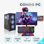 PC RYZEN 7-5700G 3.8GHZ/ 16GB RAM/ 480GB SSD/ MONITOR 27" FULL HD + COMBO GAMER