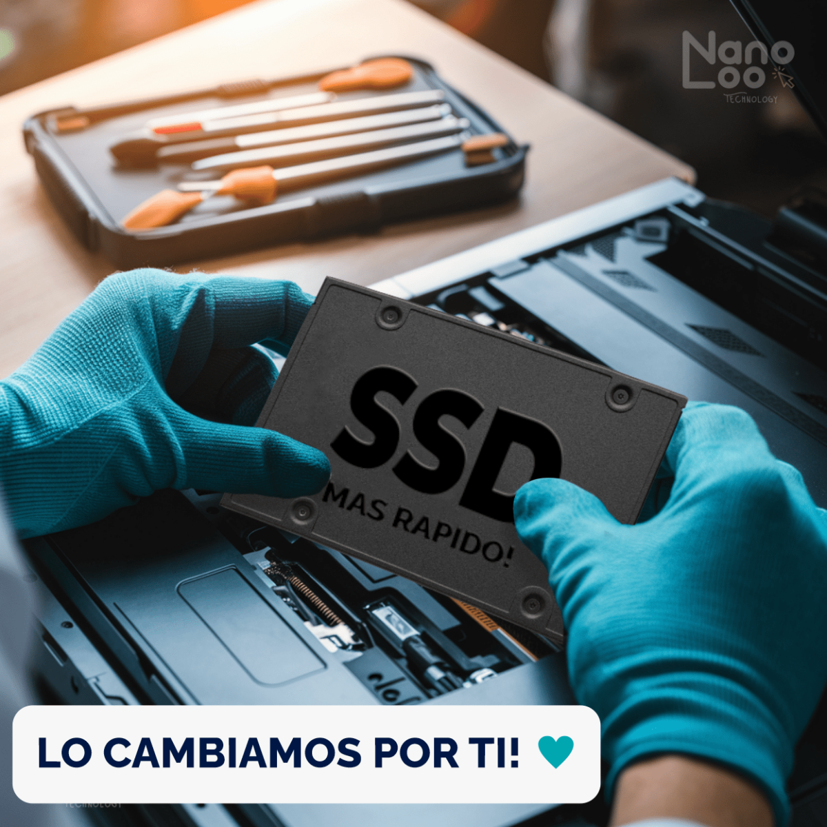 Instalación de Disco de Estado Solido (SSD) - Imagen 1