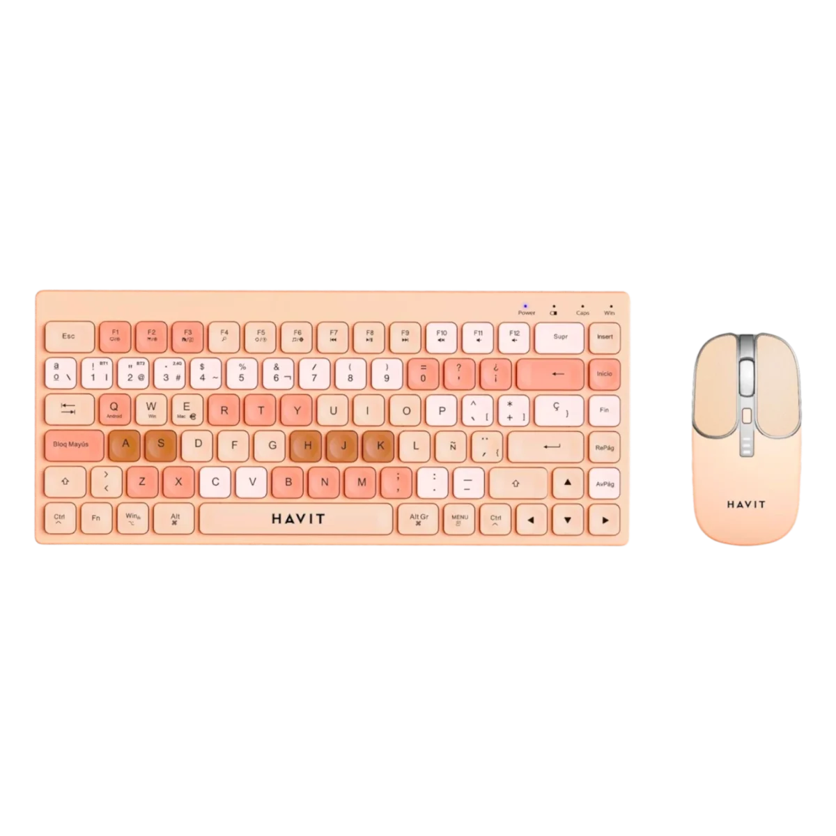 Kit Teclado y Mouse Inalámbrico Havit KB831WB - Imagen 2