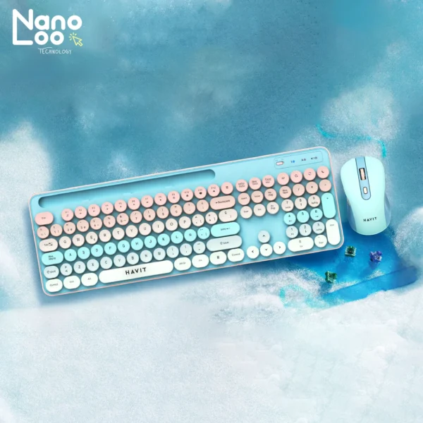 Kit Teclado y Mouse Inalámbrico Havit KB832GCM-SP