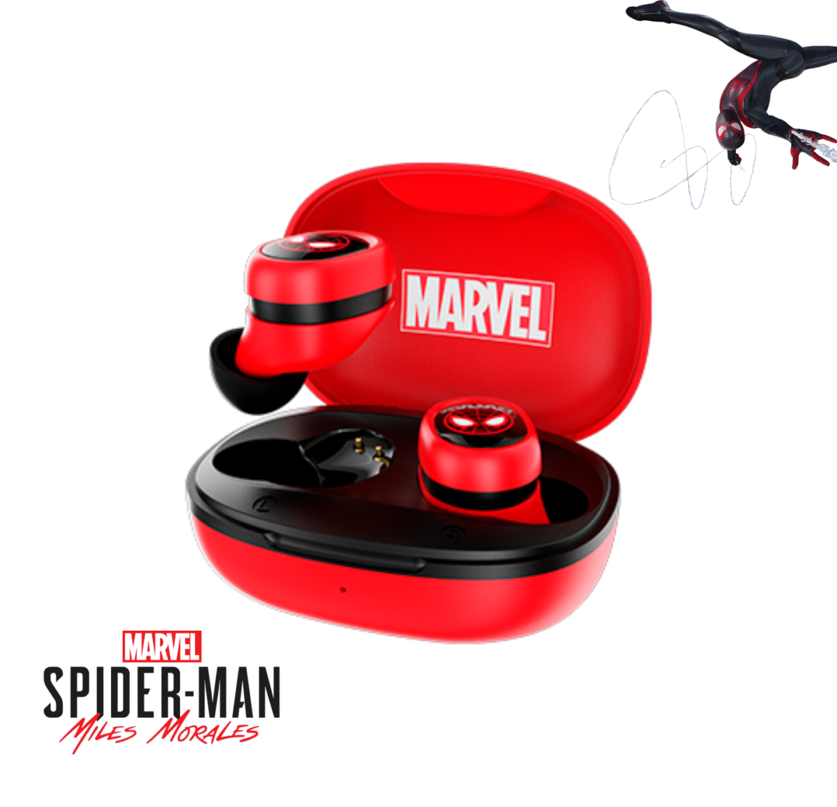 Audífonos Spider-Man Miles Morales edition | True Wireless Stereo (TWS) earbuds XTH-M701SM - Imagen 1