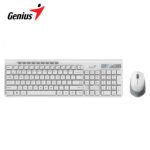 TECLADO GENIUS + MOUSE DUAL WIRELESS/BT SLIMSTAR 8230 AI COPILOT MULTIMEDIA SP WHITE (31340015401)