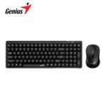 TECLADO GENIUS + MOUSE WIRELESS LUXEMATE Q8100 AI COPILOT COMPACT MULTIMEDIA SP BLACK (31340019401)