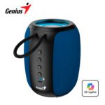 PARLANTE GENIUS SP-915BT BLUETOOTH 5W 6H MIC AI COPILOT RGB BLACK/BLUE (31730052402)
