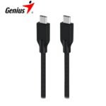 CABLE USB-C GENIUS ACC-C2CC-3A USB-C A USB-C 100CM FAST CHARGE TRENZADO BLACK (32590006400)