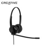 AUDIFONO C/MICROF. CREATIVE HS-230 3.5MM/ADAPTADOR USB-A 40MM NOISE-CANCELLING MUTE BLACK (51EF1110AA000)