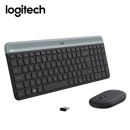 TECLADO LOGITECH + MOUSE MK470 WIRELESS SLIM USB BLACK (PN 920-009266)-P