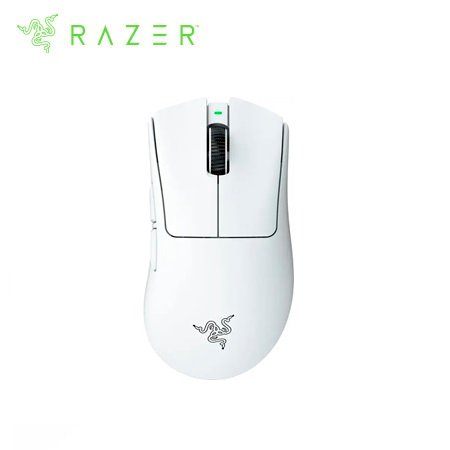 MOUSE RAZER DEATHADDER V4 PRO 45K DPI 150H WIRELESS HYPERPOLLING 8,000HZ SWITCH OPTICO 100M WHITE (RZ01-05330200-R3U1)