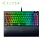 TECLADO RAZER BLACKWIDOW V4 75% MECHANICAL SWITCH ORANGE HOT-SWAPPABLE 8000 HZ US 2 ZONAS CHROMA PHANTOM GREEN ED. BLACK (RZ03-05003400-R3U1)