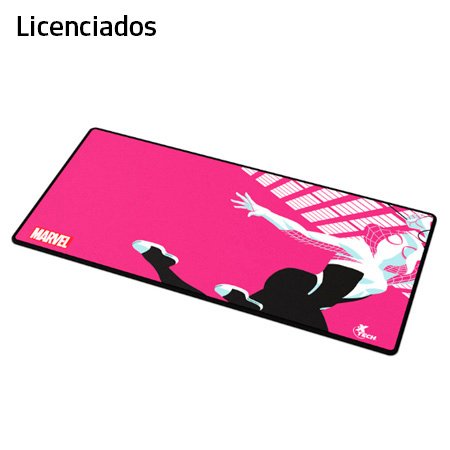 PAD MOUSE LICENCIADO XTECH GAMING GHOST SPIDER XL 90X42CM PINK (XTA-M16SG-XXL)